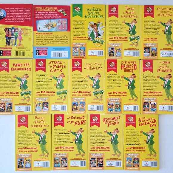 GERONIMO THEA STILTON HEROMICE LOT OF 14 BOOKS MOUSE MYSTERY SERIES SCHOLASTIC - Picture 3 of 13